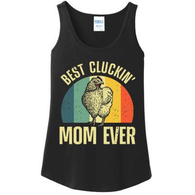 Best Chicken Mom For Cluckin Farm Chicken Lovers Ladies Essential Tank