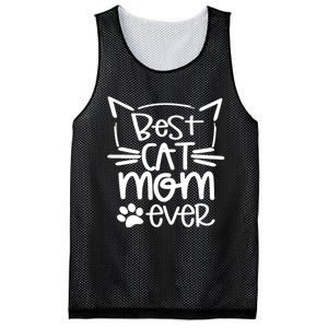 Best Cat Mom Ever Great Gift For Pet Lovers Mesh Reversible Basketball Jersey Tank