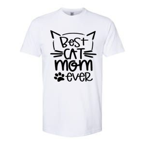 Best Cat Mom Ever Great Gift For Pet Lovers Softstyle CVC T-Shirt