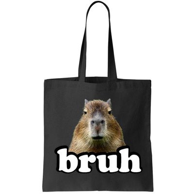 Bruh Capybara Meme Funny Bruh Saying Bag