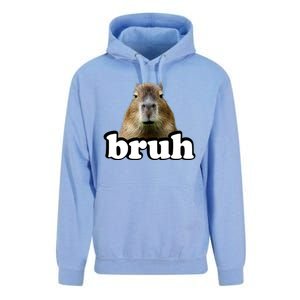 Bruh Capybara Meme Funny Bruh Saying Unisex Surf Hoodie