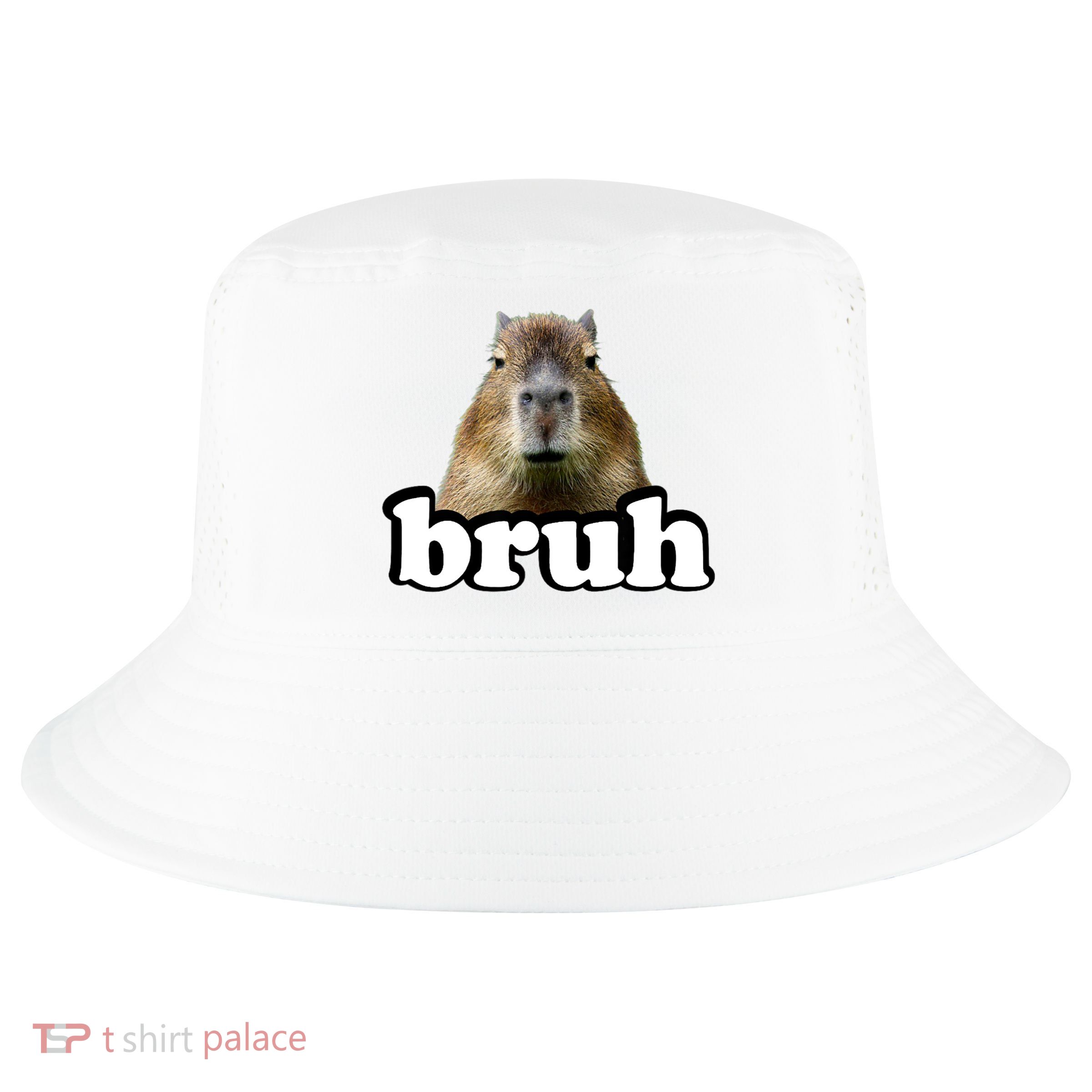 Bruh Capybara Meme Funny Bruh Saying Cool Comfort Performance Bucket Hat