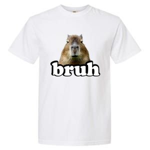 Bruh Capybara Meme Funny Bruh Saying Garment-Dyed Heavyweight T-Shirt