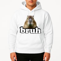 Bruh Capybara Meme Funny Bruh Saying Hoodie