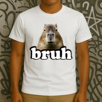 Bruh Capybara Meme Funny Bruh Saying T-Shirt