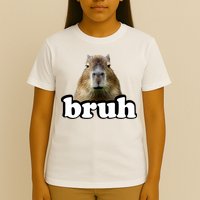 Bruh Capybara Meme Funny Bruh Saying T-Shirt