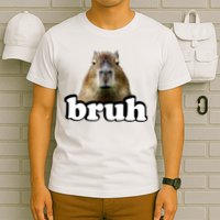 Bruh Capybara Meme Funny Bruh Saying T-Shirt