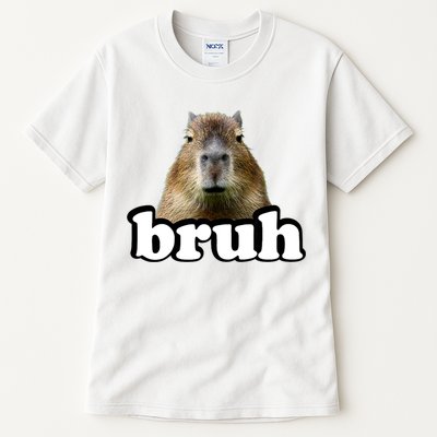 Bruh Capybara Meme Funny Bruh Saying Tall T-Shirt