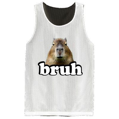 Bruh Capybara Meme Funny Bruh Saying Mesh Reversible Basketball Jersey Tank