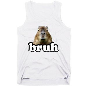 Bruh Capybara Meme Funny Bruh Saying Tank Top