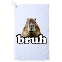 Bruh Capybara Meme Funny Bruh Saying Golf Towel