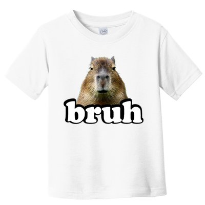 Bruh Capybara Meme Funny Bruh Saying Toddler T-Shirt