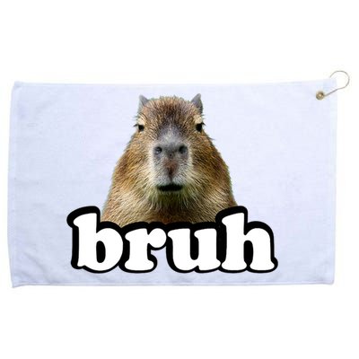 Bruh Capybara Meme Funny Bruh Saying Grommeted Golf Towel