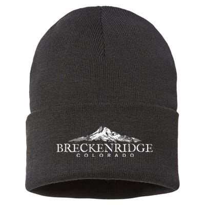 Breckenridge Colorado  Mountain Town Sustainable Knit Beanie