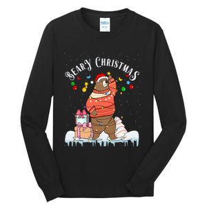 Beary Christmas Merry Christmas Bear Xmas Holiday Tall Long Sleeve T-Shirt