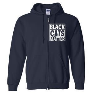 Black Cats Matter Full Zip Hoodie