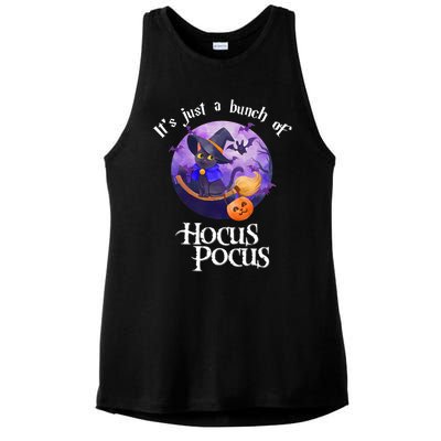 Black Cat Moon Funny Halloween Costume Bunch Of Hocus Pocus Ladies PosiCharge Tri-Blend Wicking Tank