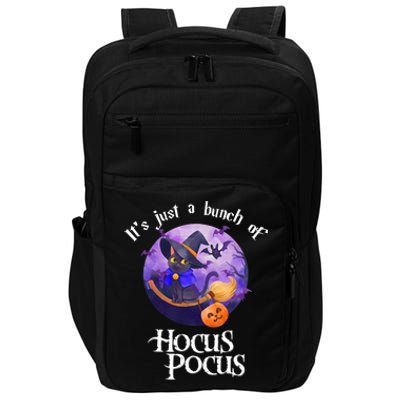 Black Cat Moon Funny Halloween Costume Bunch Of Hocus Pocus Impact Tech Backpack