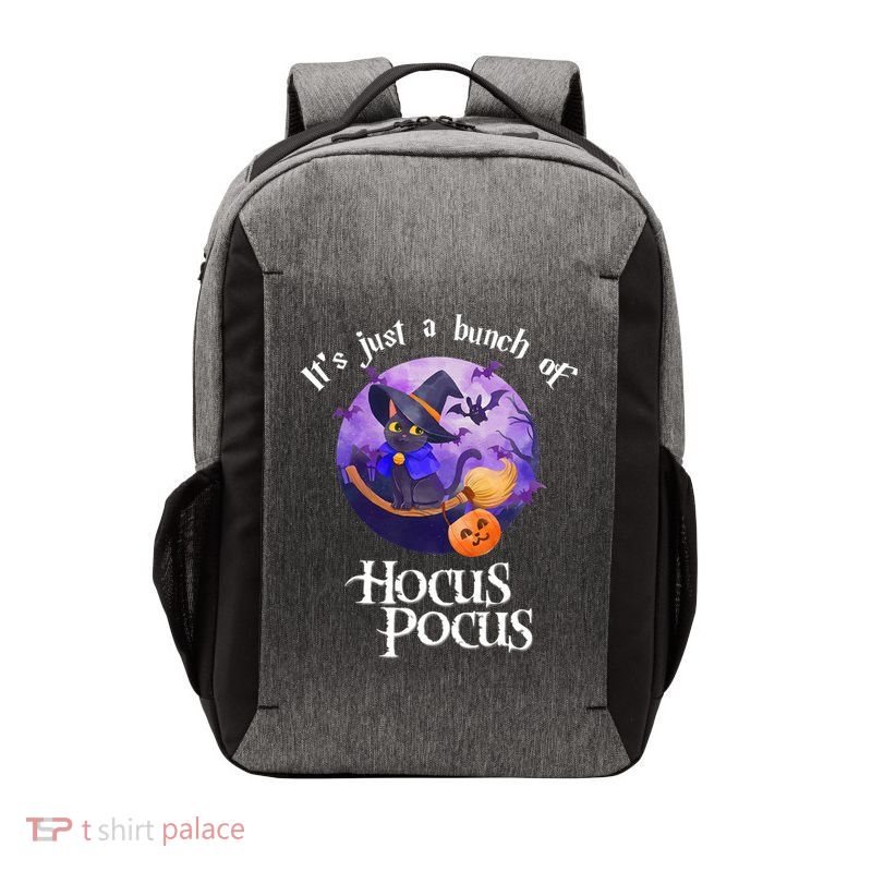 Black Cat Moon Funny Halloween Costume Bunch Of Hocus Pocus Vector Backpack