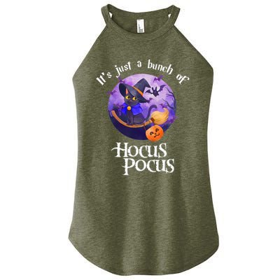 Black Cat Moon Funny Halloween Costume Bunch Of Hocus Pocus Women's Perfect Tri Rocker Tank