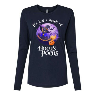 Black Cat Moon Funny Halloween Costume Bunch Of Hocus Pocus Womens Cotton Relaxed Long Sleeve T-Shirt