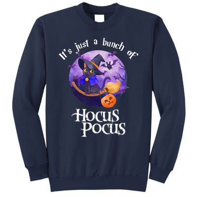 Black Cat Moon Funny Halloween Costume Bunch Of Hocus Pocus Sweatshirt