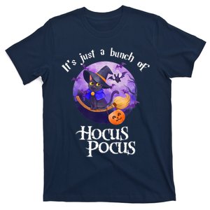 Black Cat Moon Funny Halloween Costume Bunch Of Hocus Pocus T-Shirt