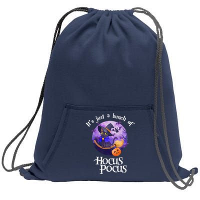 Black Cat Moon Funny Halloween Costume Bunch Of Hocus Pocus Sweatshirt Cinch Pack Bag