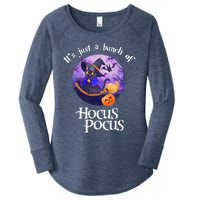 Black Cat Moon Funny Halloween Costume Bunch Of Hocus Pocus Women's Perfect Tri Tunic Long Sleeve Shirt