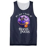 Black Cat Moon Funny Halloween Costume Bunch Of Hocus Pocus Mesh Reversible Basketball Jersey Tank