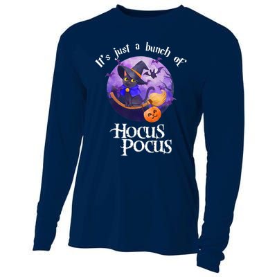 Black Cat Moon Funny Halloween Costume Bunch Of Hocus Pocus Cooling Performance Long Sleeve Crew