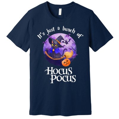 Black Cat Moon Funny Halloween Costume Bunch Of Hocus Pocus Premium T-Shirt