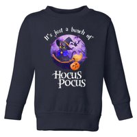 Black Cat Moon Funny Halloween Costume Bunch Of Hocus Pocus Toddler Sweatshirt