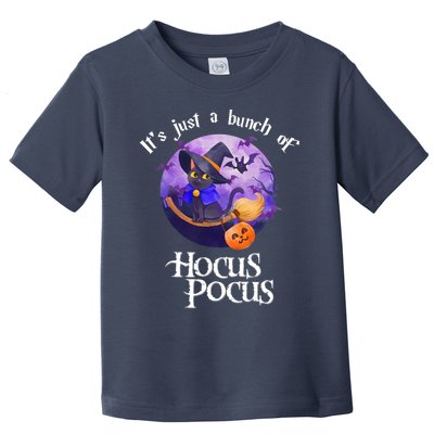 Black Cat Moon Funny Halloween Costume Bunch Of Hocus Pocus Toddler T-Shirt