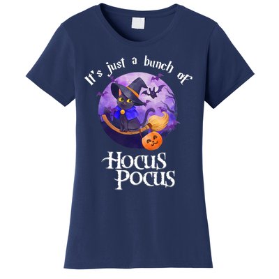 Black Cat Moon Funny Halloween Costume Bunch Of Hocus Pocus Women's T-Shirt