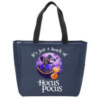 Black Cat Moon Funny Halloween Costume Bunch Of Hocus Pocus Zip Tote Bag