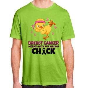 Breast Cancer Messed With The Wrong Chick Adult ChromaSoft Performance T-Shirt