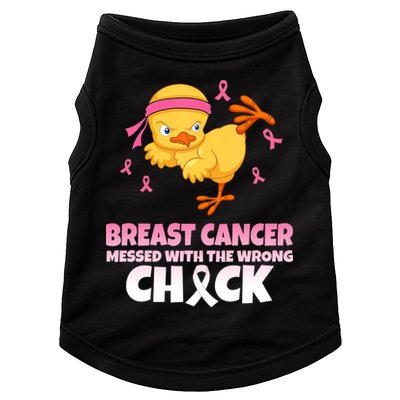 Breast Cancer Messed With The Wrong Chick Doggie Tank