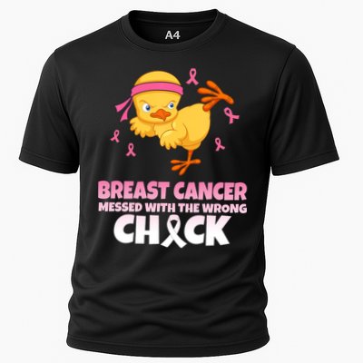 Breast Cancer Messed With The Wrong Chick Performance Shirt