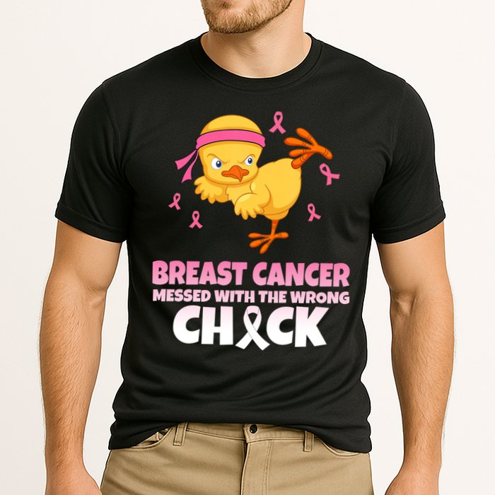 Breast Cancer Messed With The Wrong Chick Cooling Performance Crew T-Shirt