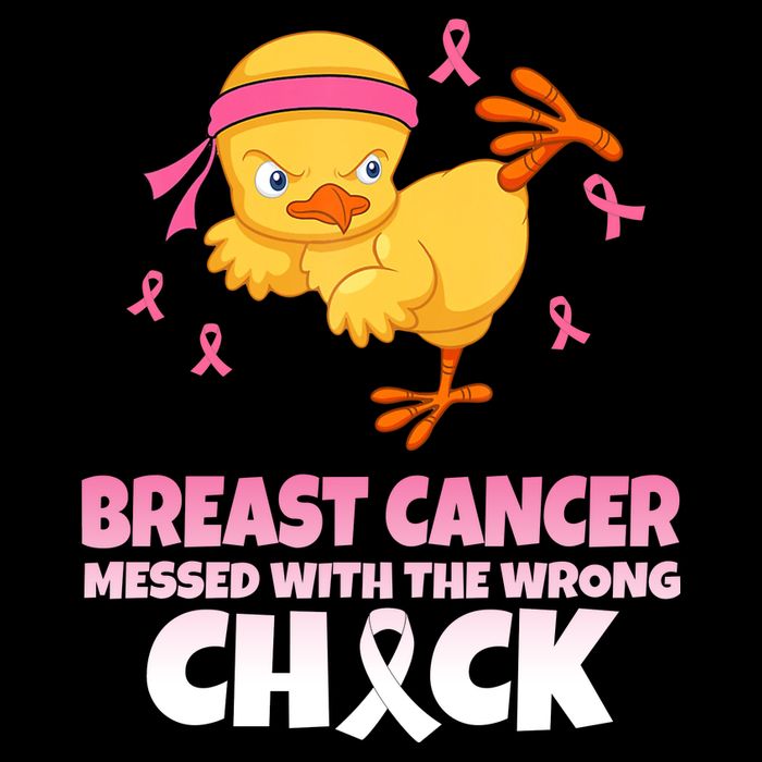 Breast Cancer Messed With The Wrong Chick Cooling Performance Crew T-Shirt
