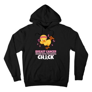 Breast Cancer Messed With The Wrong Chick Hoodie