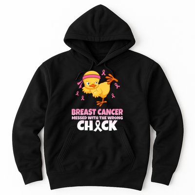 Breast Cancer Messed With The Wrong Chick Hoodie