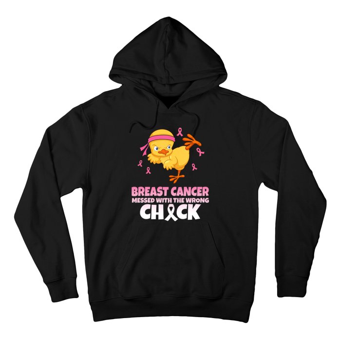 Breast Cancer Messed With The Wrong Chick Hoodie