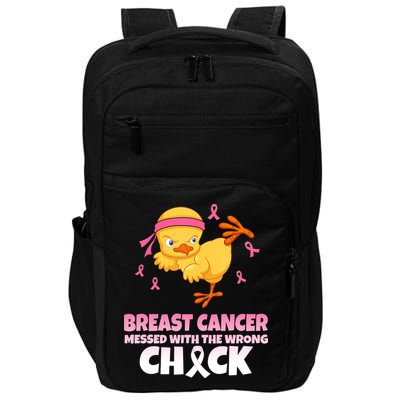 Breast Cancer Messed With The Wrong Chick Impact Tech Backpack