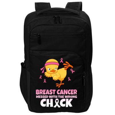 Breast Cancer Messed With The Wrong Chick Impact Tech Backpack