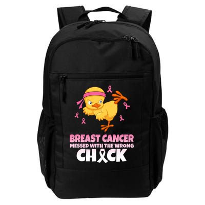 Breast Cancer Messed With The Wrong Chick Backpack