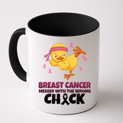 Breast Cancer Messed With The Wrong Chick Mug