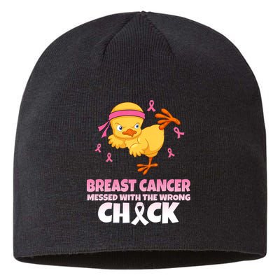 Breast Cancer Messed With The Wrong Chick Sustainable Beanie