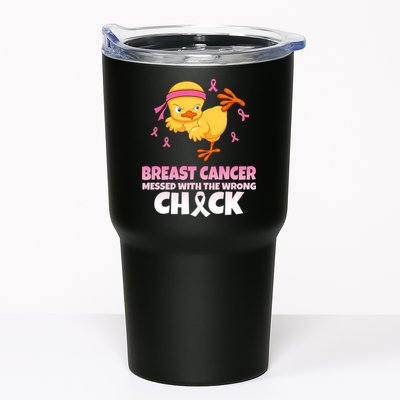 Breast Cancer Messed With The Wrong Chick Tumbler